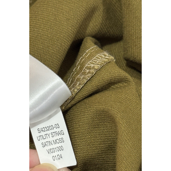 NWT Old Navy High Rise Straight Leg Utility Pants Satin Moss Green W's 10P - Picture 9 of 9